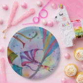 COLORFUL FUN FLYING KITES PARTIJ PAPIEREN BORDJE (Feest)