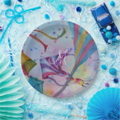 COLORFUL FUN FLYY KITES MONOGRAM PARTIJ PAPIEREN BORDJE (Feest)