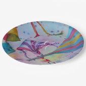 COLORFUL FUN FLYY KITES MONOGRAM PARTIJ PAPIEREN BORDJE (Gekanteld)