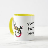 Colorful Fun Gecko Lizard Mok (Voorkant links)