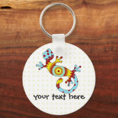 Colorful Fun Gecko Lizard Sleutelhanger (Voorkant)