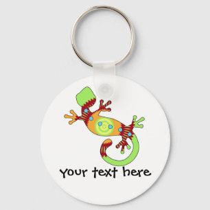 Colorful Fun Gecko Lizard Sleutelhanger