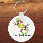 Colorful Fun Gecko Lizard Sleutelhanger (Voorkant)