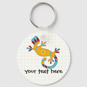 Colorful Fun Gecko Lizard Sleutelhanger