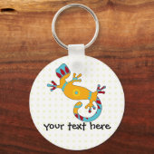Colorful Fun Gecko Lizard Sleutelhanger (Voorkant)