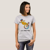 Colorful Fun Gecko Lizard T-shirt (Voorkant volledig)