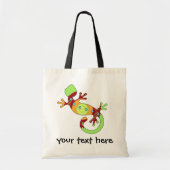 Colorful Fun Gecko Lizard Tote Bag (Voorkant)