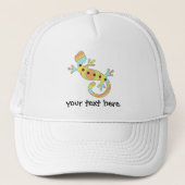 Colorful Fun Gecko Lizard Trucker Pet (Voorkant)