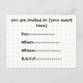 Colorful Fun Gecko Lizard Uitnodiging Briefkaart (Achterkant)