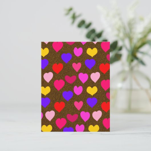 Colorful Fun Hearts for Valentijns Feestdagenkaart (Staand voorkant)