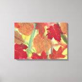 Colorful Fun Herfst Autumn Leaves Wrapped Canvas (Voorkant)