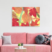 Colorful Fun Herfst Autumn Leaves Wrapped Canvas Afdruk (Insitu (Woonkamer))