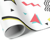 Colorful Fun Memphis Pattern Cadeaupapier (Rol Hoek)