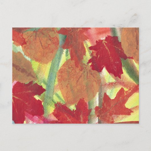Colorful Fun met Herfst Autumn Leaves Briefkaarten (Voorkant)