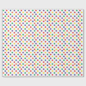 Colorful Fun Polka Dots Cadeaupapier (Vlak)