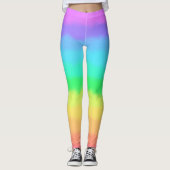 Colorful Fun Tie Dye Rainbow Yoga Leggings (Voorkant)