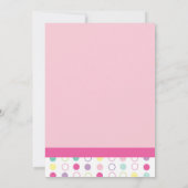 Colorful Fun Twin Girls First Birthday Uitnodiging (Achterkant)