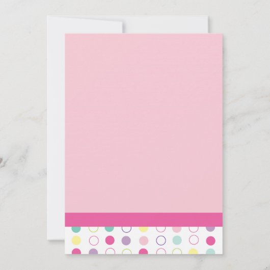 Colorful Fun Twin Girls First Birthday Uitnodiging (Achterkant)