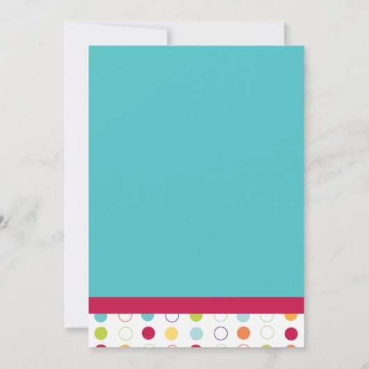 Colorful Fun Twins First Birthday Uitnodiging (Achterkant)