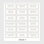 Colorful Fun Wedding Guest Recipient Name Address Sticker<br><div class="desc">18 Dusty Blue Wedding Guest Recipient Name Address Shipping Labels</div>