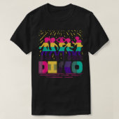  Colorful Funky 70's Disco Dansend T-shirt (Design voorkant)