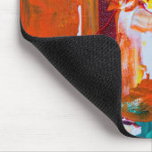 Colorful Funky Abstract Muismat (Hoek)