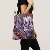 Colorful Funky Abstracte Artbag Tote Bag (Dichtbij)
