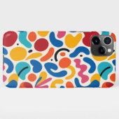Colorful Funky Amorphous Shapes Art Pattern iPhone Hoesje (Achterkant horizontaal)