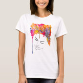 Colorful funky coole hair t-shirt (Voorkant)