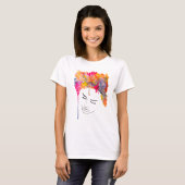 Colorful funky coole hair t-shirt (Voorkant volledig)