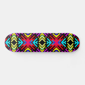 Colorful Funky Geometric Pattern 2 Persoonlijk Skateboard (Horizontaal)