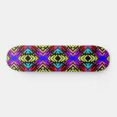 Colorful Funky Geometric Pattern Persoonlijk Skateboard (Horizontaal)