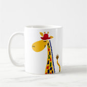 Colorful Funky Giraffe Art Koffiemok (Links)