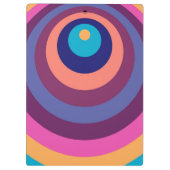 Colorful Funky Stripes Modern Geometric Pattern Klembord (Achterkant)