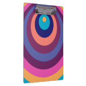 Colorful Funky Stripes Modern Geometric Pattern Klembord (Rechts)