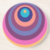 Colorful Funky Stripes Modern Geometric Pattern Zandsteen Onderzetter (Voorkant)