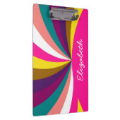 Colorful Funky Stripes Pattern Klembord (Rechts)