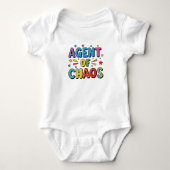 Colorful Funny Baby Bodysuit – White (Voorkant)