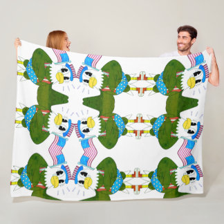 Colorful Funny Bird Pattern Kids Throw Blanket Fleece Deken