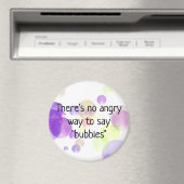 Colorful Funny Bubbles Cirkel Magnet (Insitu (Vaatwasser))