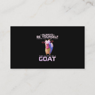 Colorful Funny Goat Gift Informatiekaartje