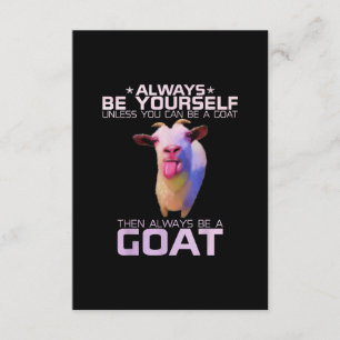 Colorful Funny Goat Gift Informatiekaartje