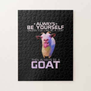 Colorful Funny Goat Gift Legpuzzel