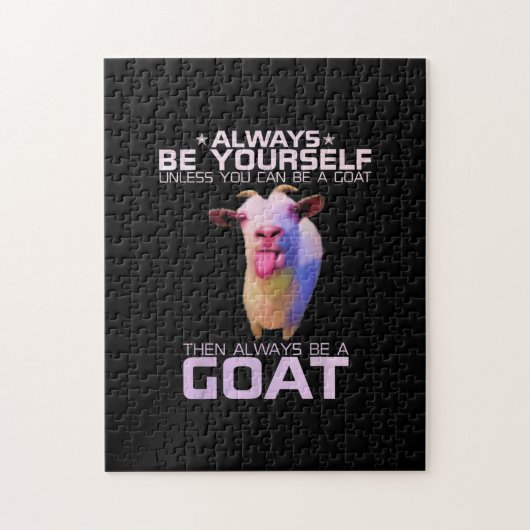 Colorful Funny Goat Gift Legpuzzel (Verticaal)