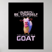 Colorful Funny Goat Gift Poster (Voorkant)