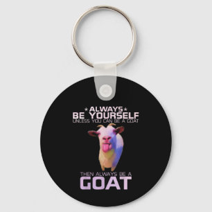 Colorful Funny Goat Gift Sleutelhanger