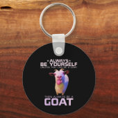 Colorful Funny Goat Gift Sleutelhanger (Voorkant)