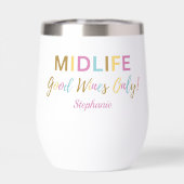 Colorful Funny Midlife Good Wines 50th Birthday (Achterkant)