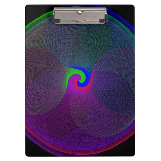 Colorful Fused Center Geometric Clipboard Klembord (Voorkant)