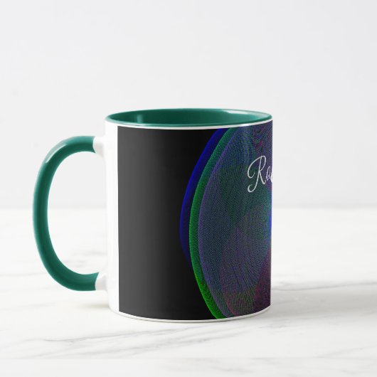 Colorful Fused Center Geometric Coffee Mug Mok (Links)
